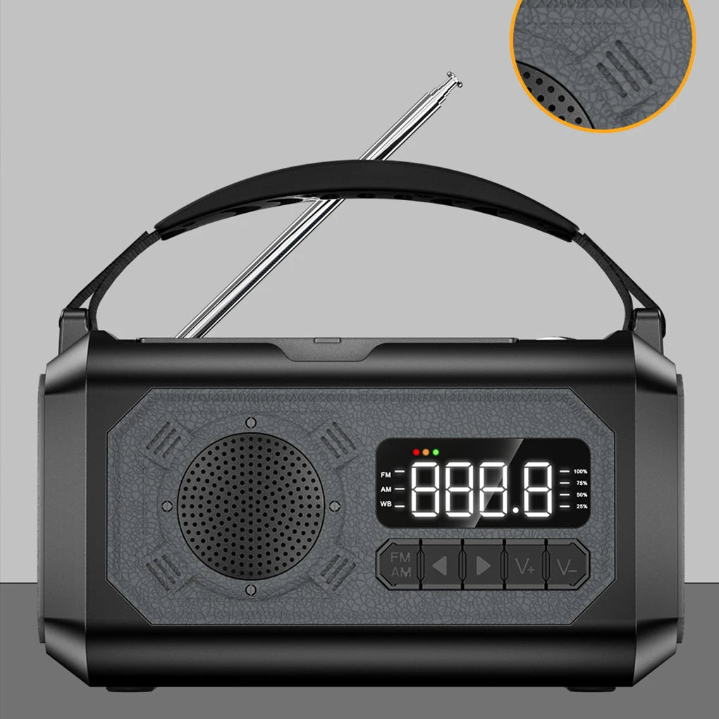 Portable AM/FM Emergency Radio – Battery-Powered Compact Radio for Home, Travel & Preparedness