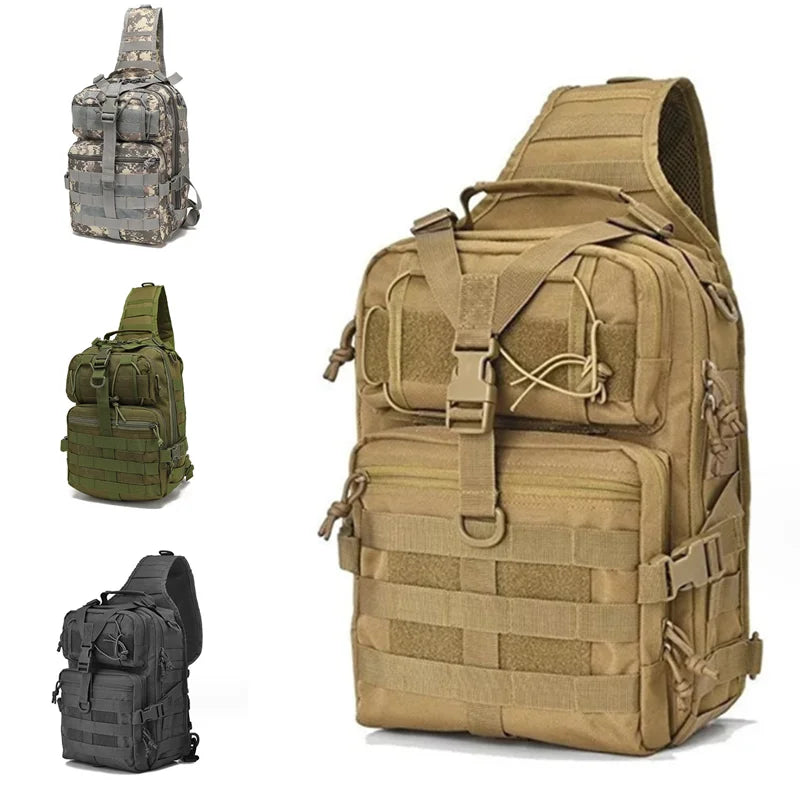 Men’s Tactical Sling Backpack – Waterproof Outdoor Assault Pack