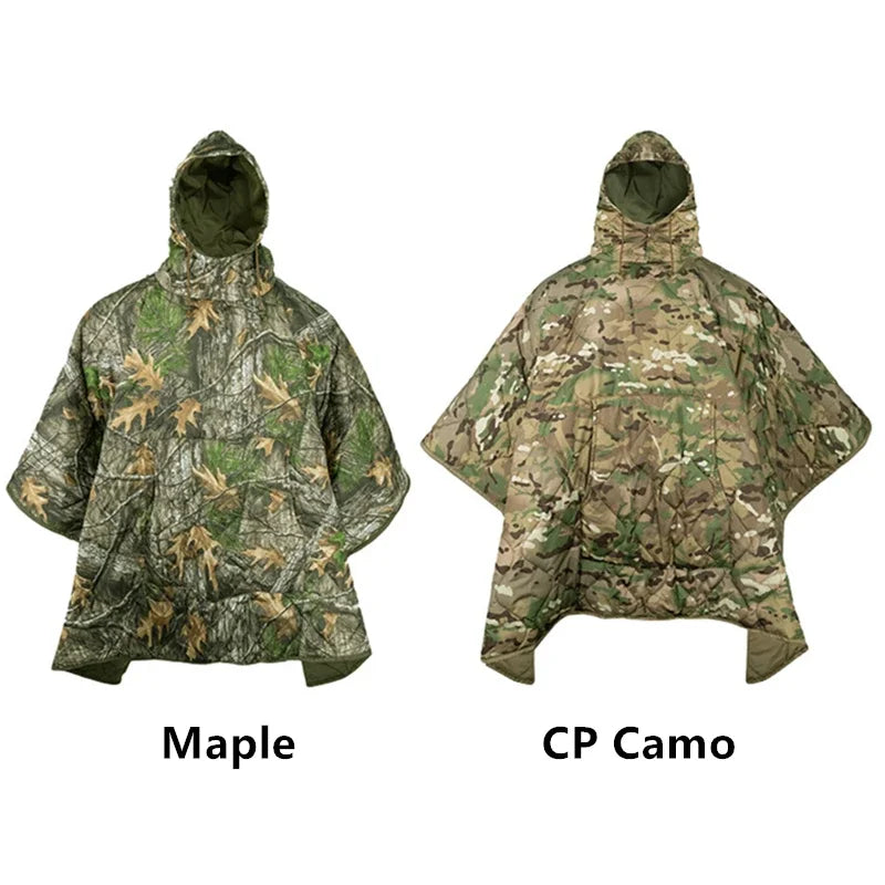 3-Season Waterproof Cotton Sleeping Bag – Multi-Use Poncho, Blanket & Outdoor Mat | BasicSurvivalGear.com