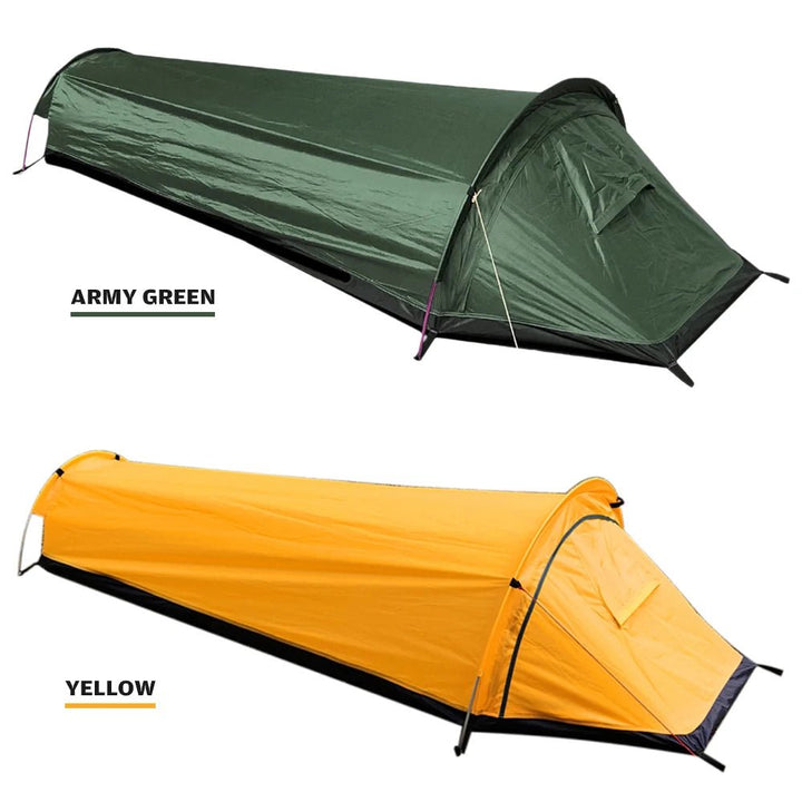 Backpacking Tent Outdoor Hiking Camping Sleeping Bag Tent Waterproof Lightweight Single Person Tent - BSG