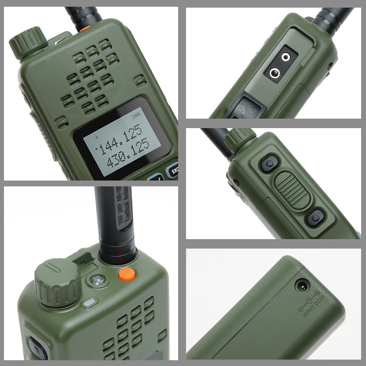 Walkie-talkie Baofeng AR-152 de 15 W, potente radio bidireccional CB, batería de 12000 mAh, transceptor táctico de largo alcance AN PRC-152 de doble banda