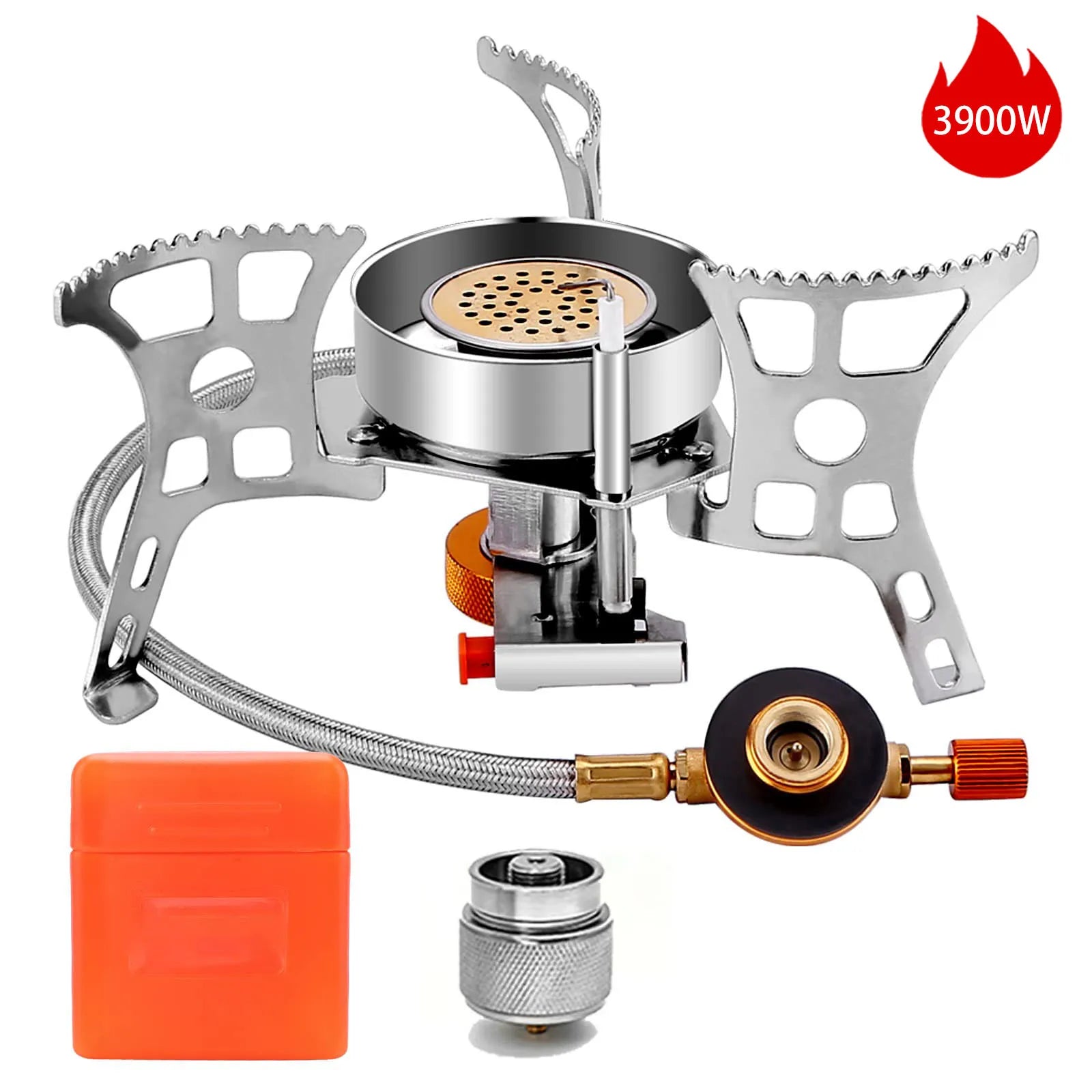 Outdoor Windproof Gas Stove Portable Tourist Camping Picnic Survive Burner 3500/5800W Big Power Foldable Hiking Barbecue Stove