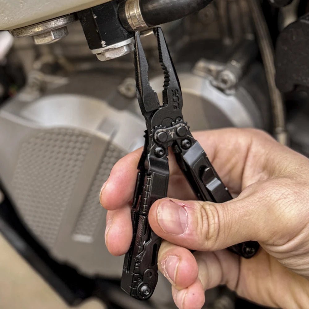 SOG PowerPint 18 - in - 1 Tactical Multi - Tool with Folding Pliers & Knife - EDC Pocket Gear for Outdoor, Hiking, Camping Survival - BSG