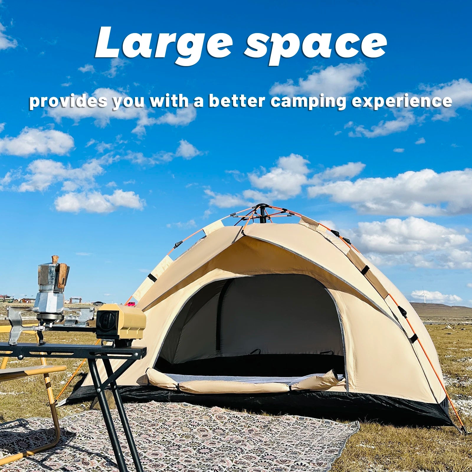 Outdoor Automatic Quick - opening Tent Automatic Rainproof Sunshine - proof Tent Fishing Beach Sunshine Shelter 4 person tents - BSG