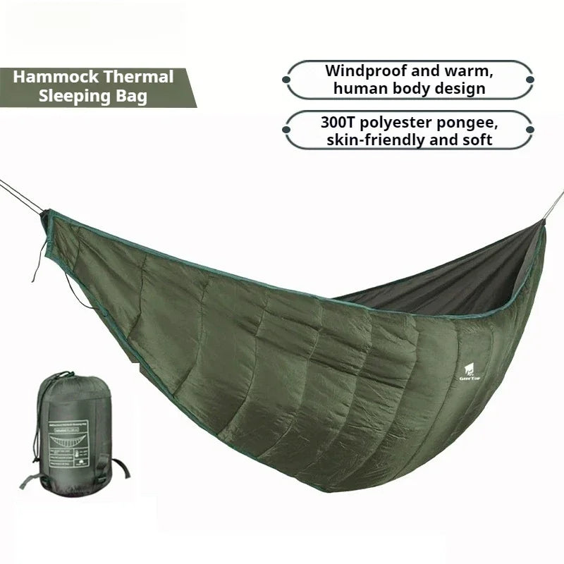 Ultralight Hammock Underquilt – Portable Winter Sleeping Bag & Under Quilt Blanket | BasicSurvivalGear.com
