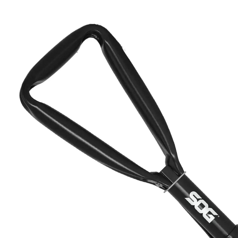 SOG Folding Shovel, Outdoor Camping Supplies, 18.25 Inch Folding Survival Shovel with Saw Edge and Tactical Shovel Carry Case