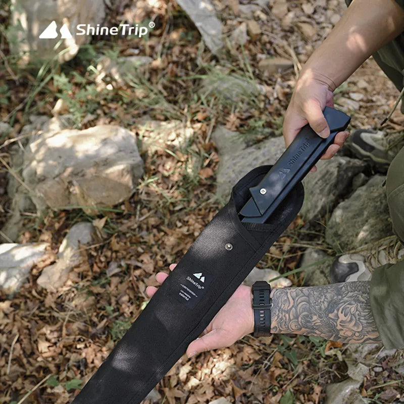 Quick-Folding Camping Hand Saw – High-Manganese Steel Blade with Aluminum Handle