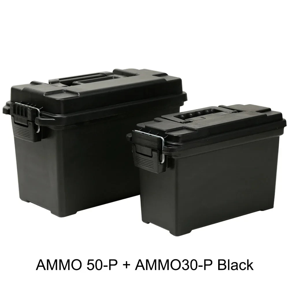 Heavy-Duty Ammo Storage Crate – Polypropylene Survival Gear Box (Model AMMO Series) | BasicSurvivalGear.com