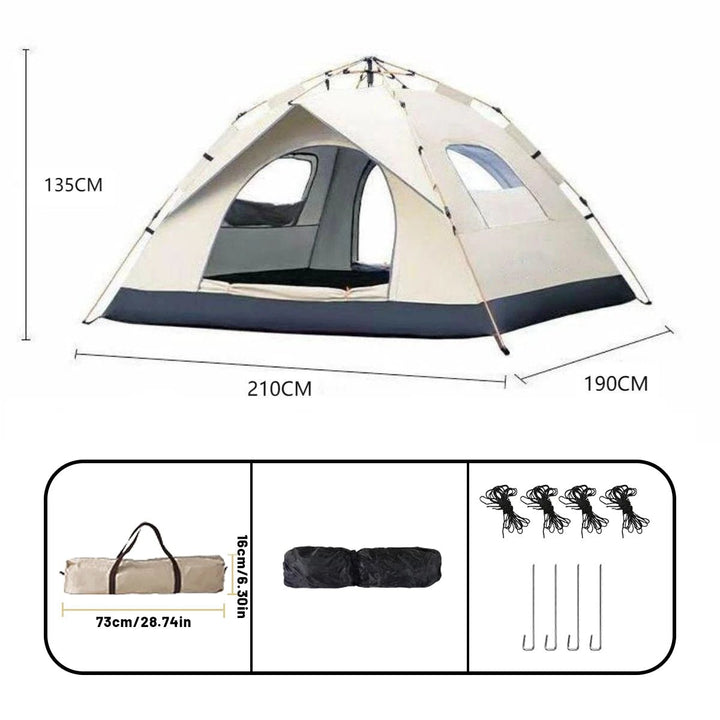 Outdoor Automatic Quick - opening Tent Automatic Rainproof Sunshine - proof Tent Fishing Beach Sunshine Shelter 4 person tents - BSG