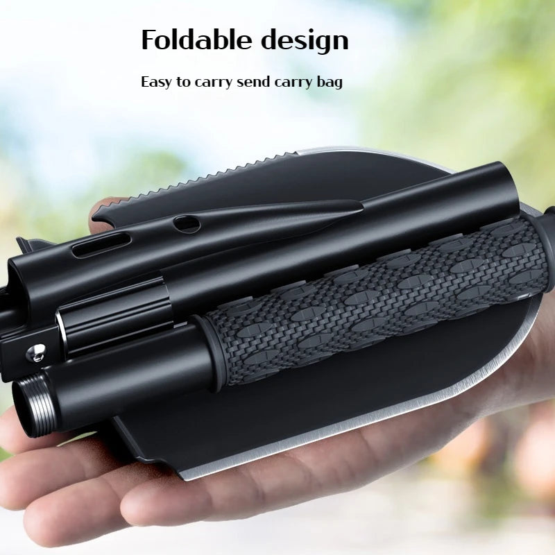 3-in-1 Camping & Survival Shovel – Shovel, Pickaxe, and Hoe