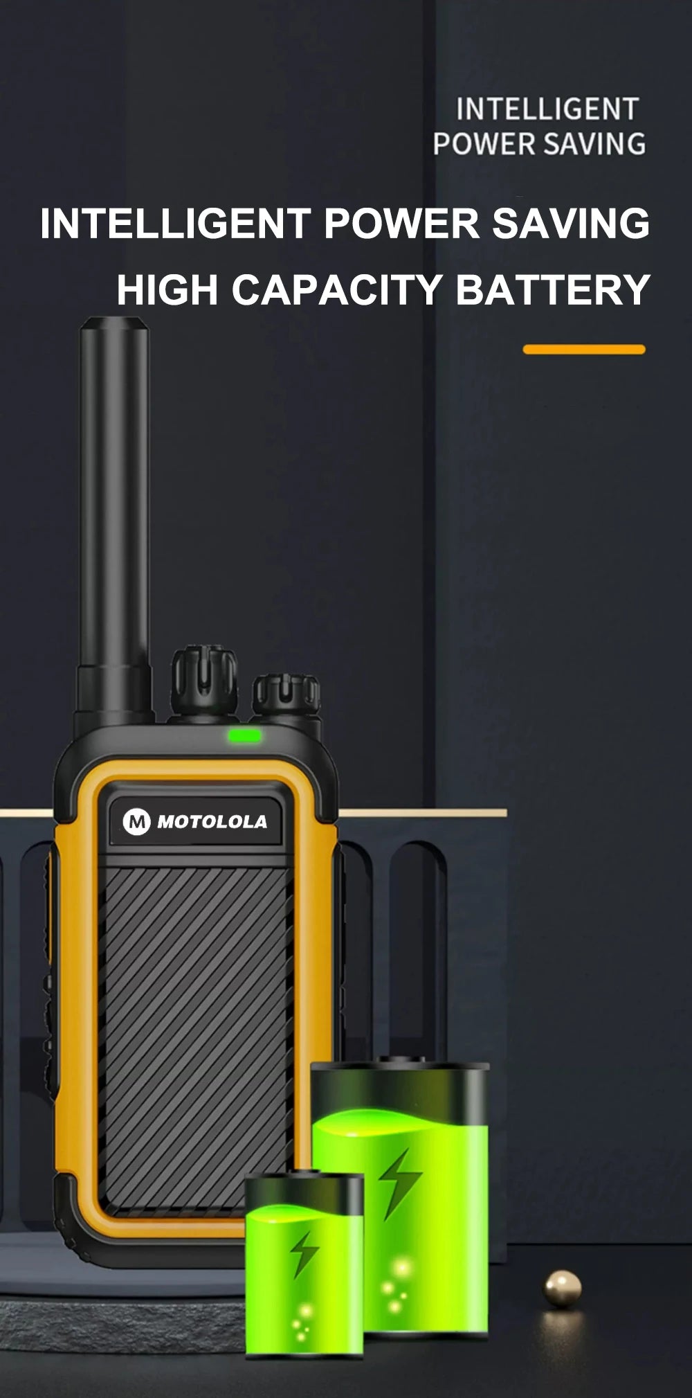 MOTOROLA F2 Long-Range UHF Two-Way Walkie Talkie