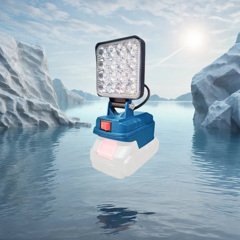 Rechargeable LED Work Light & Emergency Lantern – 6000 Lumens, Dual USB Charging, Waterproof Construction Light