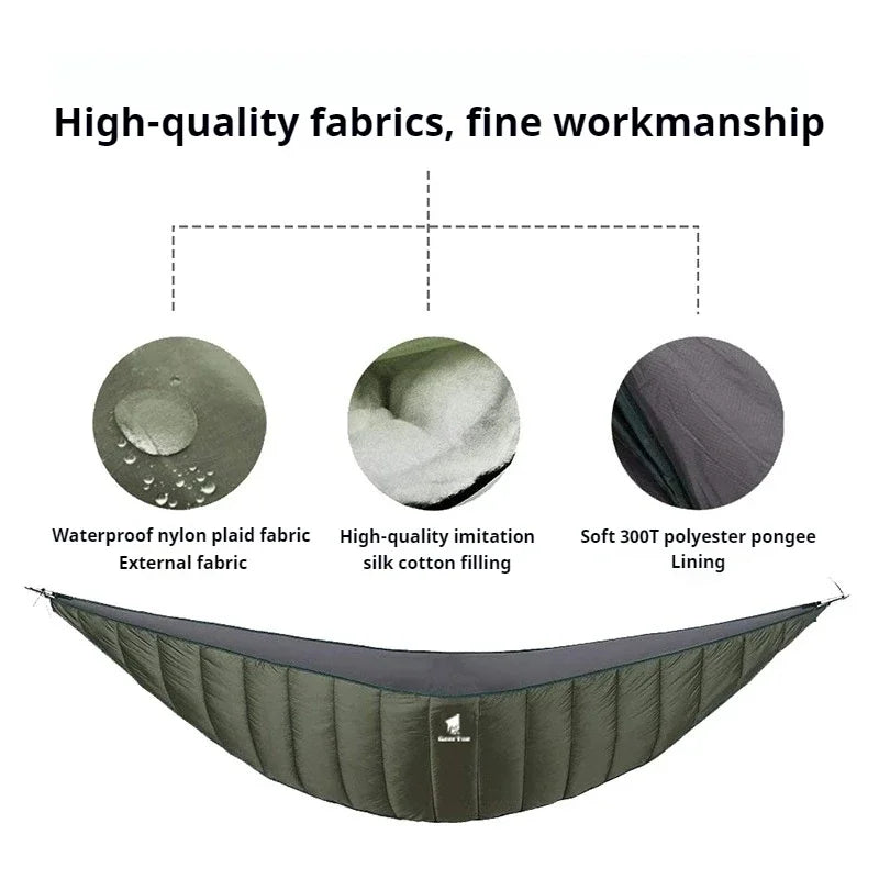 Ultralight Hammock Underquilt – Portable Winter Sleeping Bag & Under Quilt Blanket | BasicSurvivalGear.com