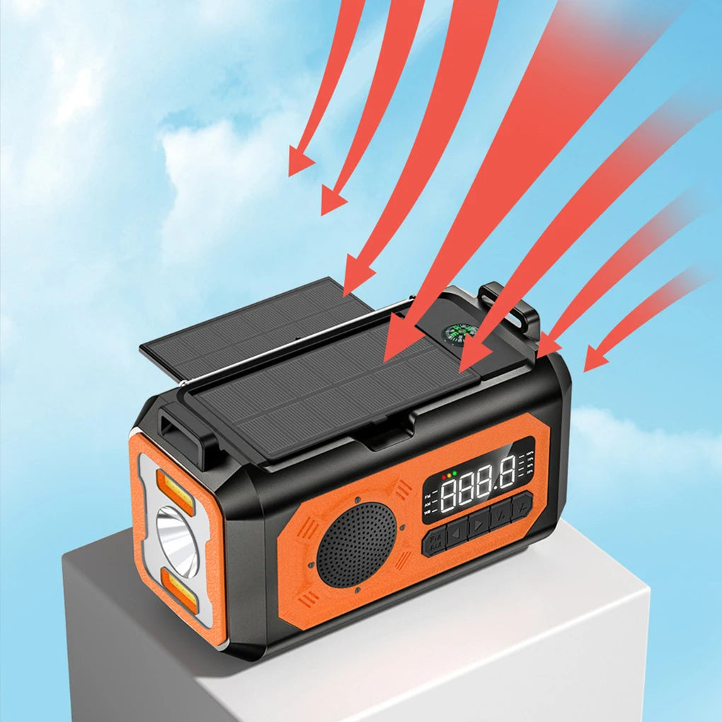 Portable AM/FM Emergency Radio – Battery-Powered Compact Radio for Home, Travel & Preparedness
