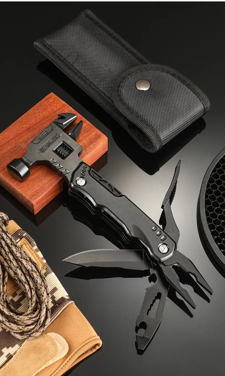 New Multifunctional Wrench Hammer Knife Pliers Outdoor Camping Survival Tool Labor Saving Tool Stainless Steel Multi - tool Knife - BSG