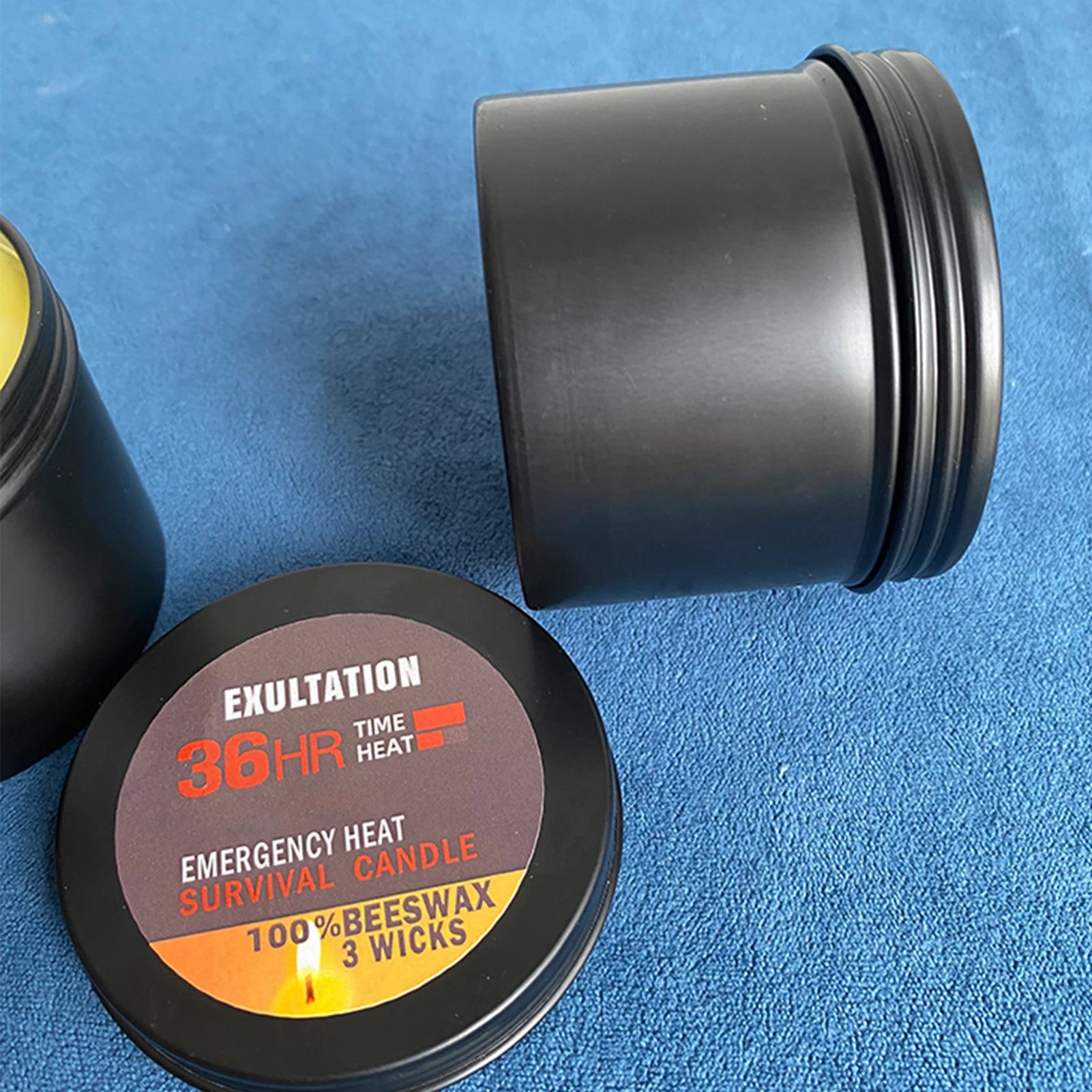 Emergency Survival Candle – 36-Hour Smokeless Portable Tin Candle (Model CLH@8) | BasicSurvivalGear.com
