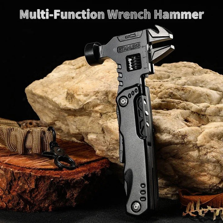 New Multifunctional Wrench Hammer Knife Pliers Outdoor Camping Survival Tool Labor Saving Tool Stainless Steel Multi - tool Knife - BSG