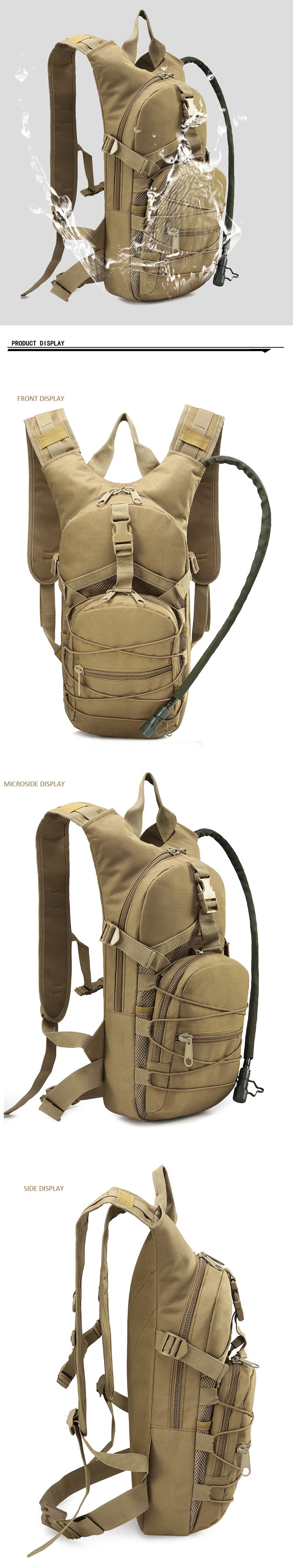 Lightweight Tactical Hydration Backpack – Nylon Survival Daypack (20–35L)