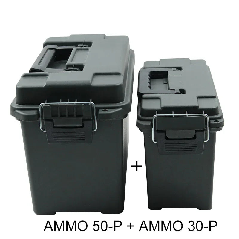 Heavy-Duty Ammo Storage Crate – Polypropylene Survival Gear Box (Model AMMO Series) | BasicSurvivalGear.com