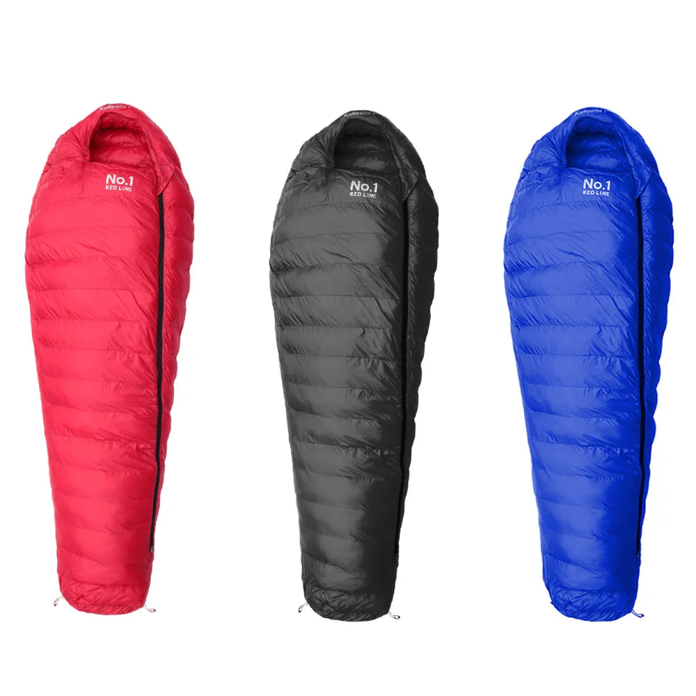 Winter Sleeping Bags For Adults Cold Weather 0~-22 Degree Down Sleeping Bag for Outdoor Champing Hiking Mummy Bag