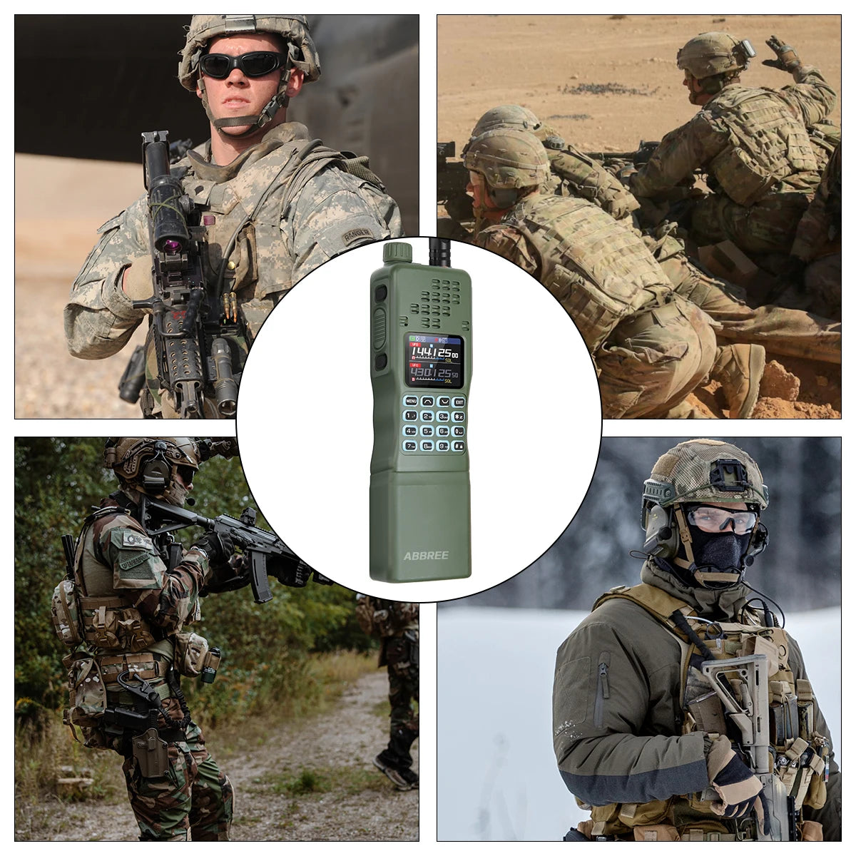 Walkie-talkie Baofeng AR-152 de 15 W, potente radio bidireccional CB, batería de 12000 mAh, transceptor táctico de largo alcance AN PRC-152 de doble banda