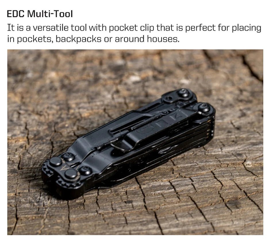 SOG PowerPint 18 - in - 1 Tactical Multi - Tool with Folding Pliers & Knife - EDC Pocket Gear for Outdoor, Hiking, Camping Survival - BSG