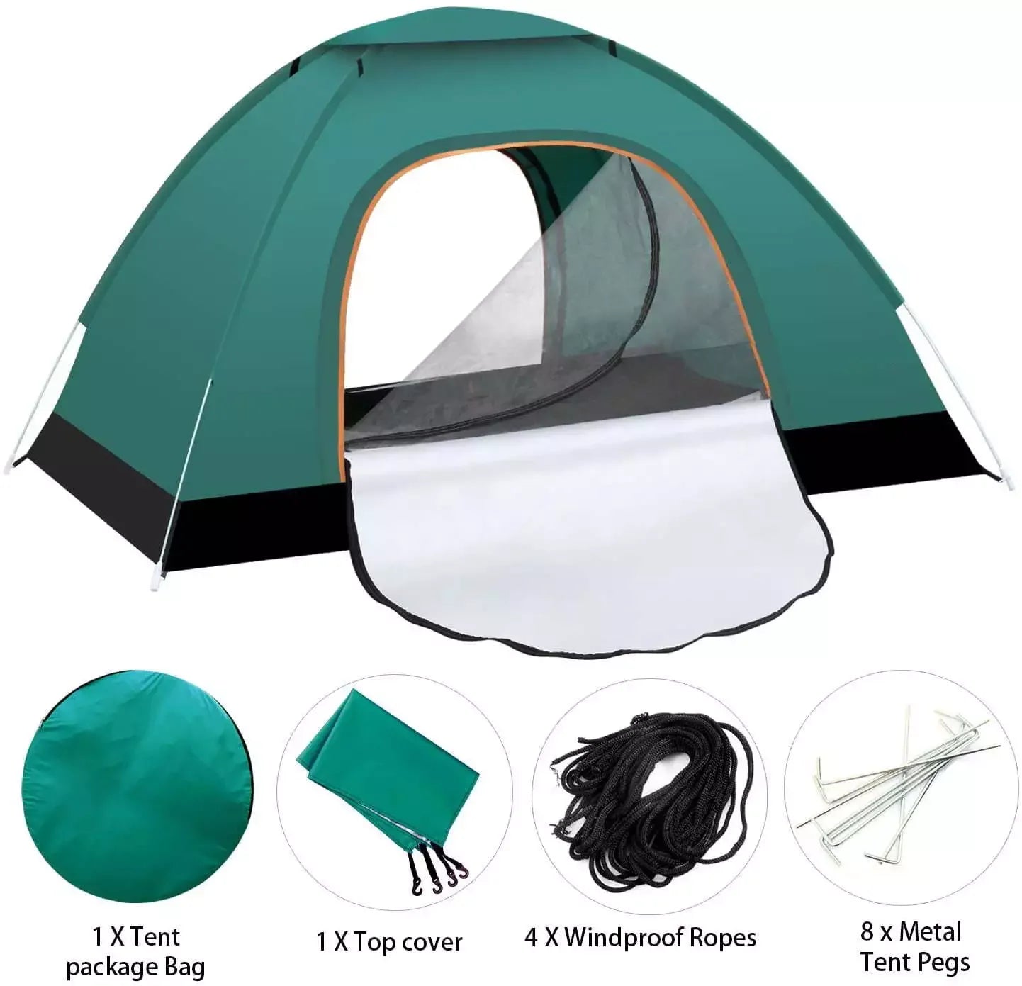 Automatic Pop Up Outdoor Camping Hiking Waterproof Sun Proof Tent Portable Backpacking Folding Tents Travelling Tools 2 - 3 Person - BSG