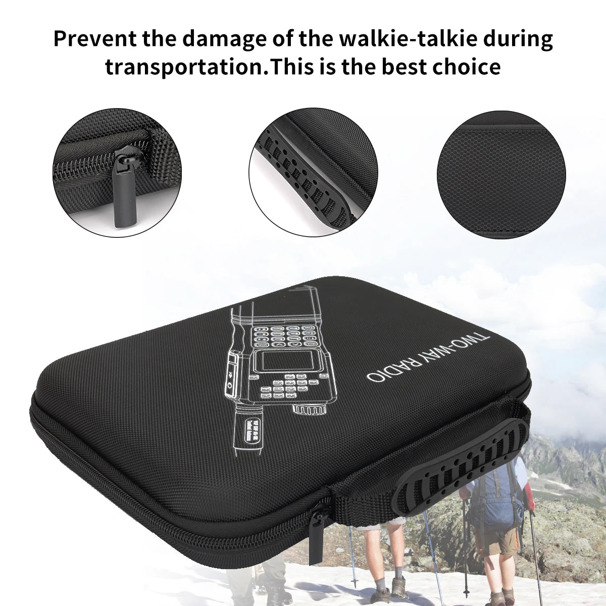 Walkie-talkie Baofeng AR-152 de 15 W, potente radio bidireccional CB, batería de 12000 mAh, transceptor táctico de largo alcance AN PRC-152 de doble banda