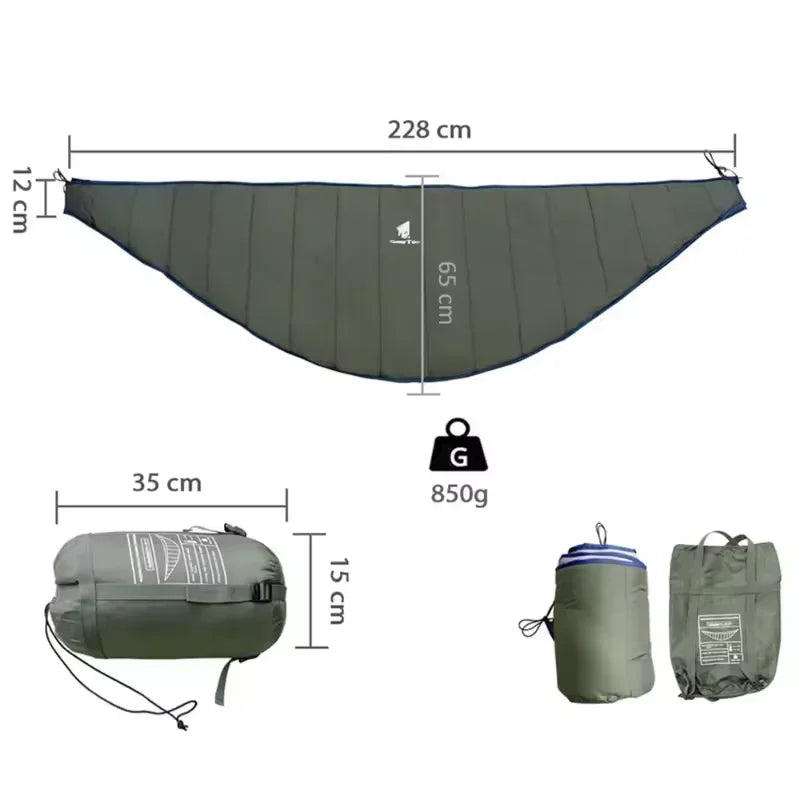 Ultralight Hammock Underquilt – Portable Winter Sleeping Bag & Under Quilt Blanket | BasicSurvivalGear.com