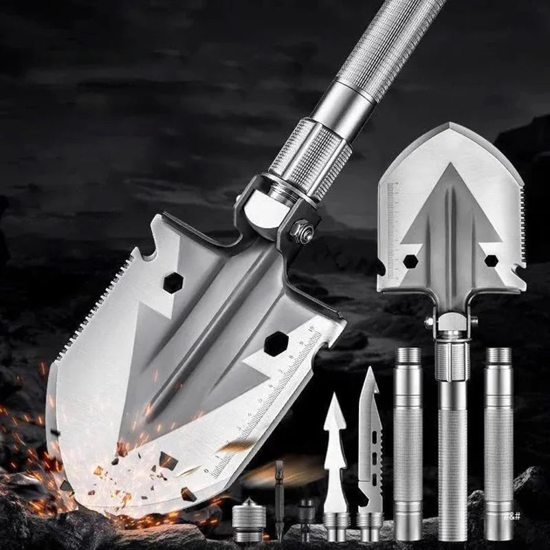 Multifunctional Folding Shovel Outdoor Vehicle Mounted Engineer Shovels Tourism Camping Survival Spade Garden Hand Tools
