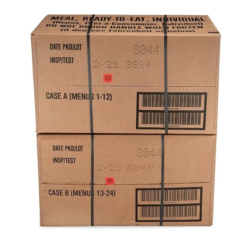 Great deal.24ct US Surplus MRE Meals Ready to Eat 2021 Inspect A+B Case Bundle Menus 1 - 24 Camp Kitchen›Freeze - Dried Food - BSG
