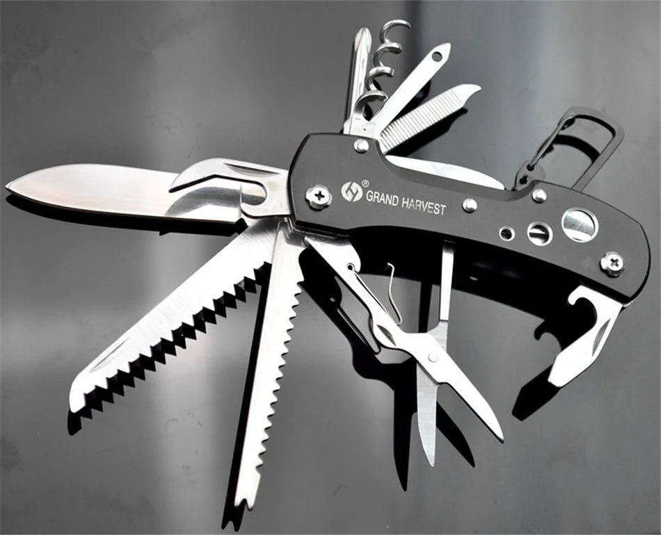 11-in-1 Multitool Folding Survival Knife – Outdoor Camping & Hunting Gear
