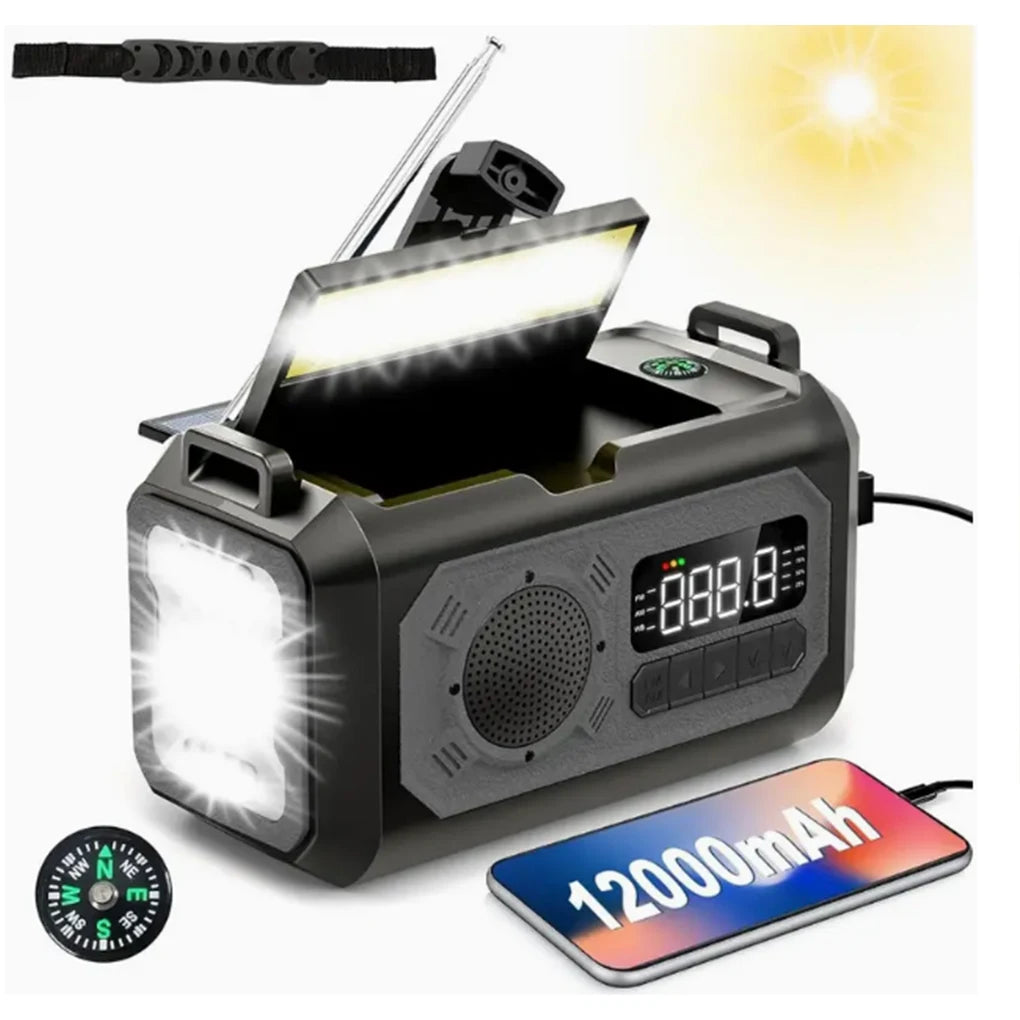 Portable AM/FM Emergency Radio – Battery-Powered Compact Radio for Home, Travel & Preparedness