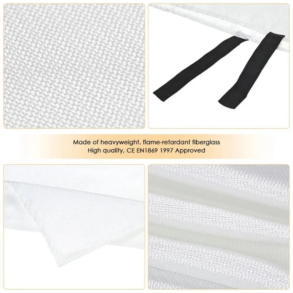 Portable Fire Blanket Fire Flame Retardant Emergency Survival Fire Shelter Safety Cover Fire Extinguisher Reusable Fireproof Mat