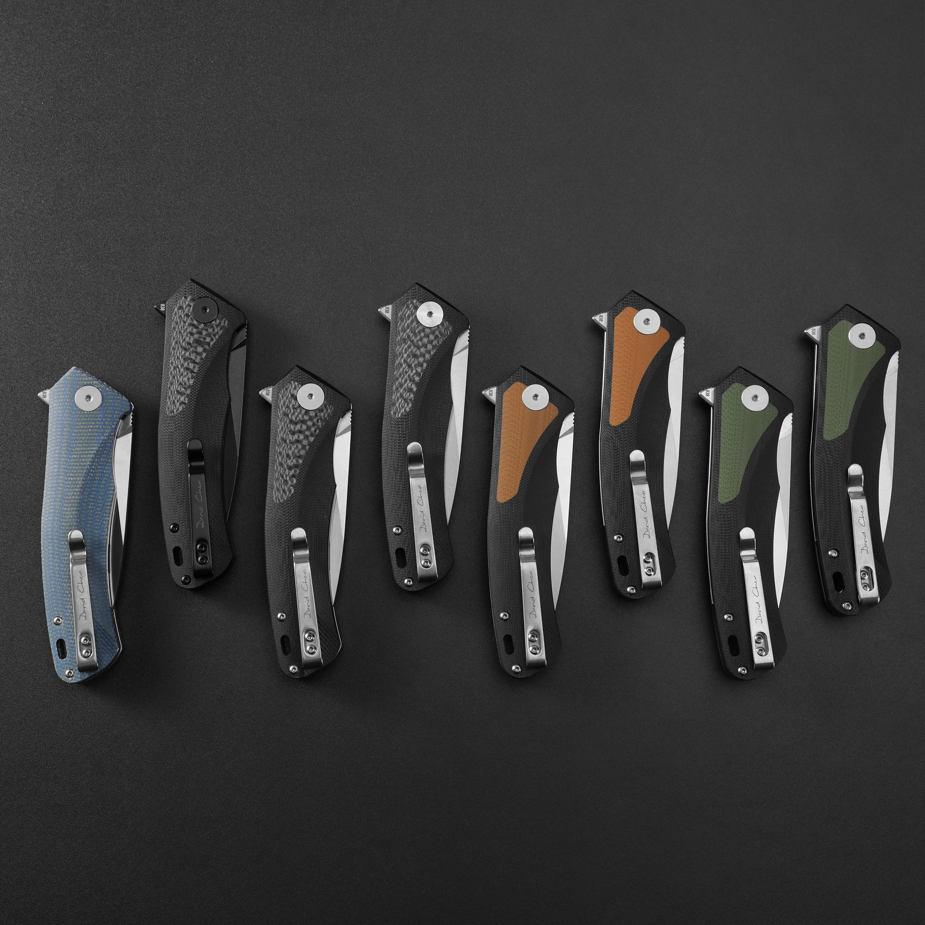 Petrified Fish PF838 Folding Knife Jackknife D2 Steel Outdoor Camping Hunting Hiking EDC Tool Ball Bearing G10 Handle Knives - BSG