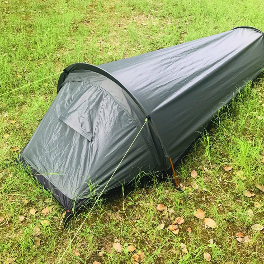 Backpacking Tent Outdoor Hiking Camping Sleeping Bag Tent Waterproof Lightweight Single Person Tent - BSG