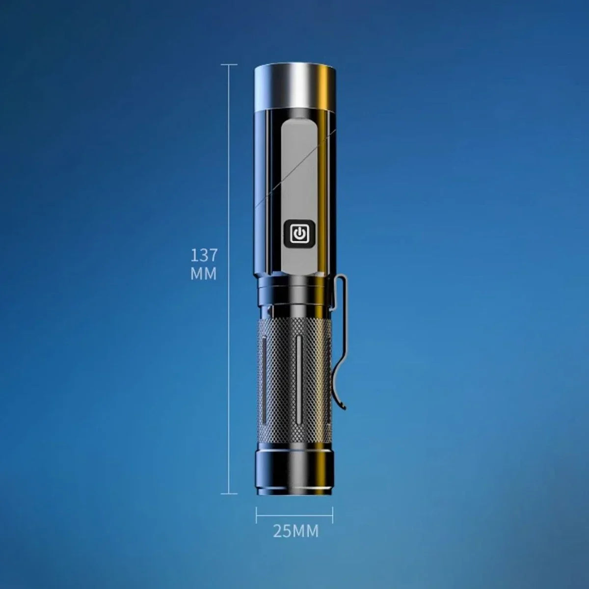 LED Flashlight USB Rechargeable Magnetic Work Light Camping Emergency Torch WaterproofAuto Repair Outdoor Tactical Super Bright