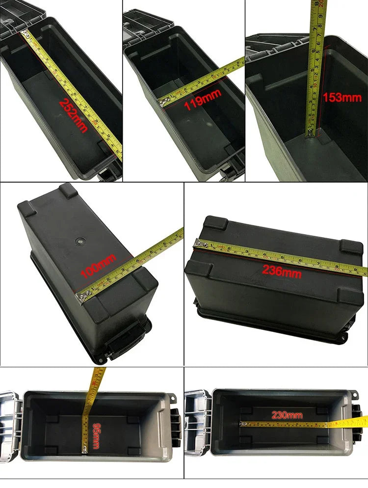 Heavy-Duty Ammo Storage Crate – Polypropylene Survival Gear Box (Model AMMO Series) | BasicSurvivalGear.com