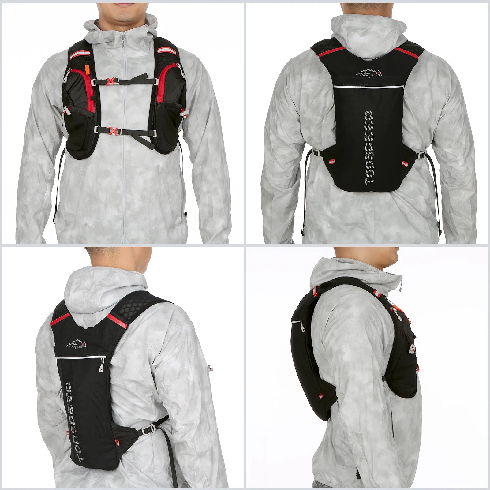 Hydration Pack Backpack with 2L Water Bladder Super Lightweight Breathable Hydration Vest For Outdoors Running Cycling Climbing