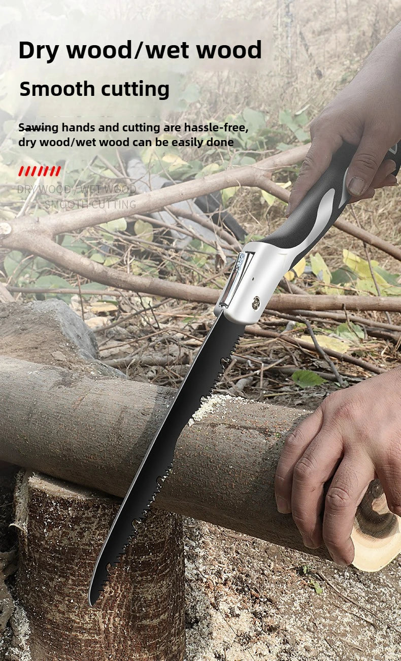 OUDISI 180mm Folding Saw – High Carbon Steel, Fine-Tooth Outdoor Cutting Tool | BasicSurvivalGear.com
