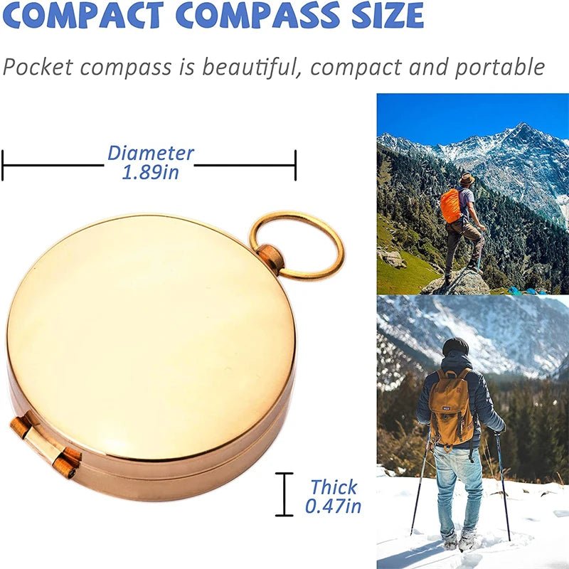 Waterproof Compass Outdoor Gadget Sports Goniometer Camping Hiking Mountaineering Brand Professional Military Army Metal Sight - BSG