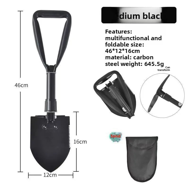 Multi-Functional Folding Engineer Shovel – Outdoor Expedition & Car Tool