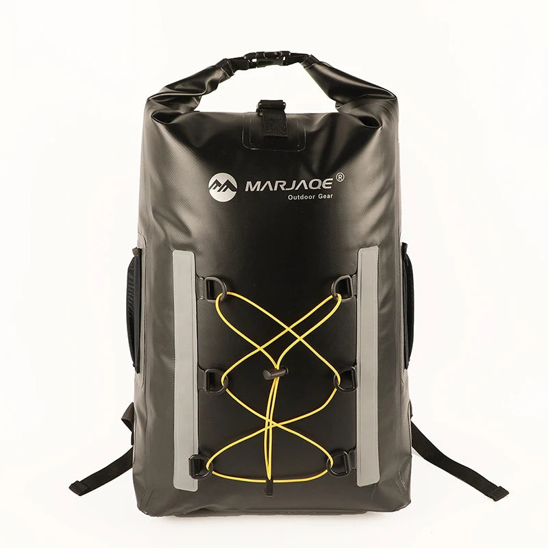 30L Waterproof Dual-Compartment Backpack – Heavy-Duty PVC Outdoor Survival Pack | BasicSurvivalGear.com