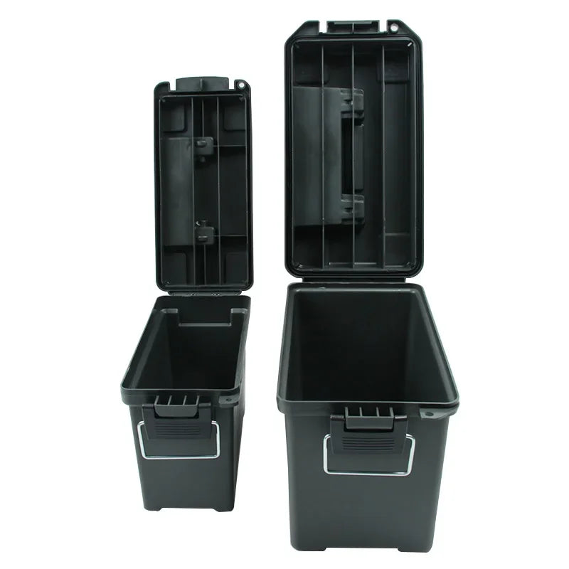 Heavy-Duty Ammo Storage Crate – Polypropylene Survival Gear Box (Model AMMO Series) | BasicSurvivalGear.com