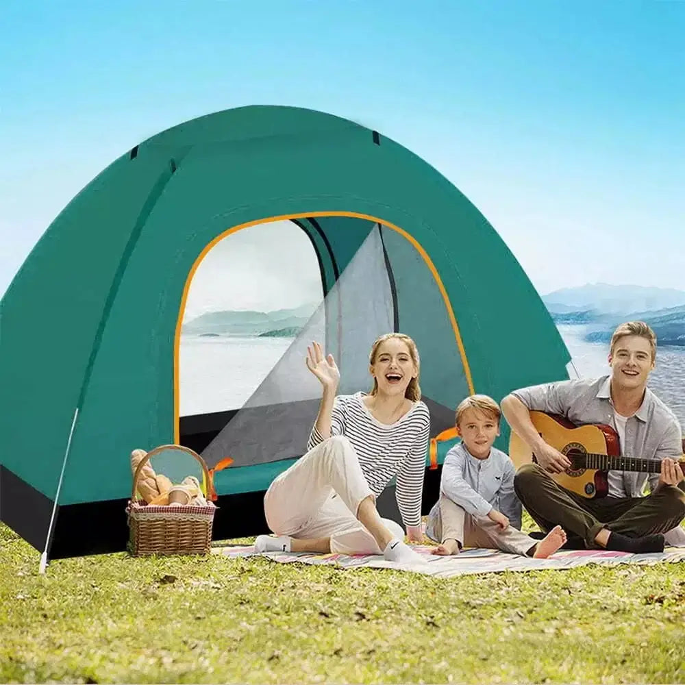 Automatic Pop Up Outdoor Camping Hiking Waterproof Sun Proof Tent Portable Backpacking Folding Tents Travelling Tools 2 - 3 Person - BSG