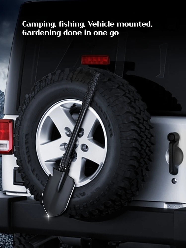 3-in-1 Camping & Survival Shovel – Shovel, Pickaxe, and Hoe