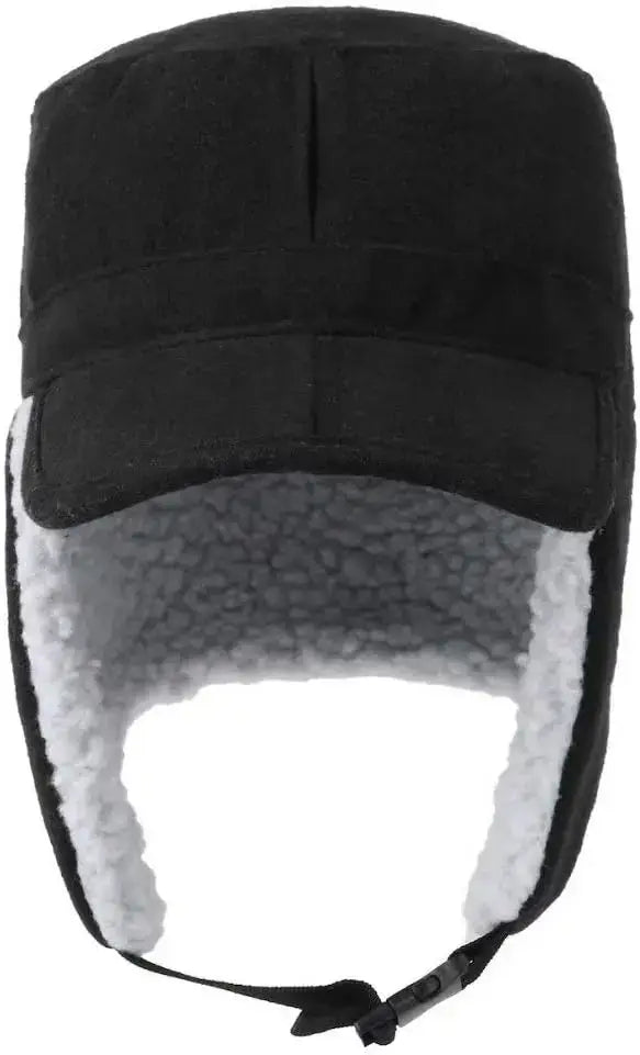 Men’s Winter Trapper Bomber Hat – Warm Cotton Earflap Hat with Chin Strap | BasicSurvivalGear.com