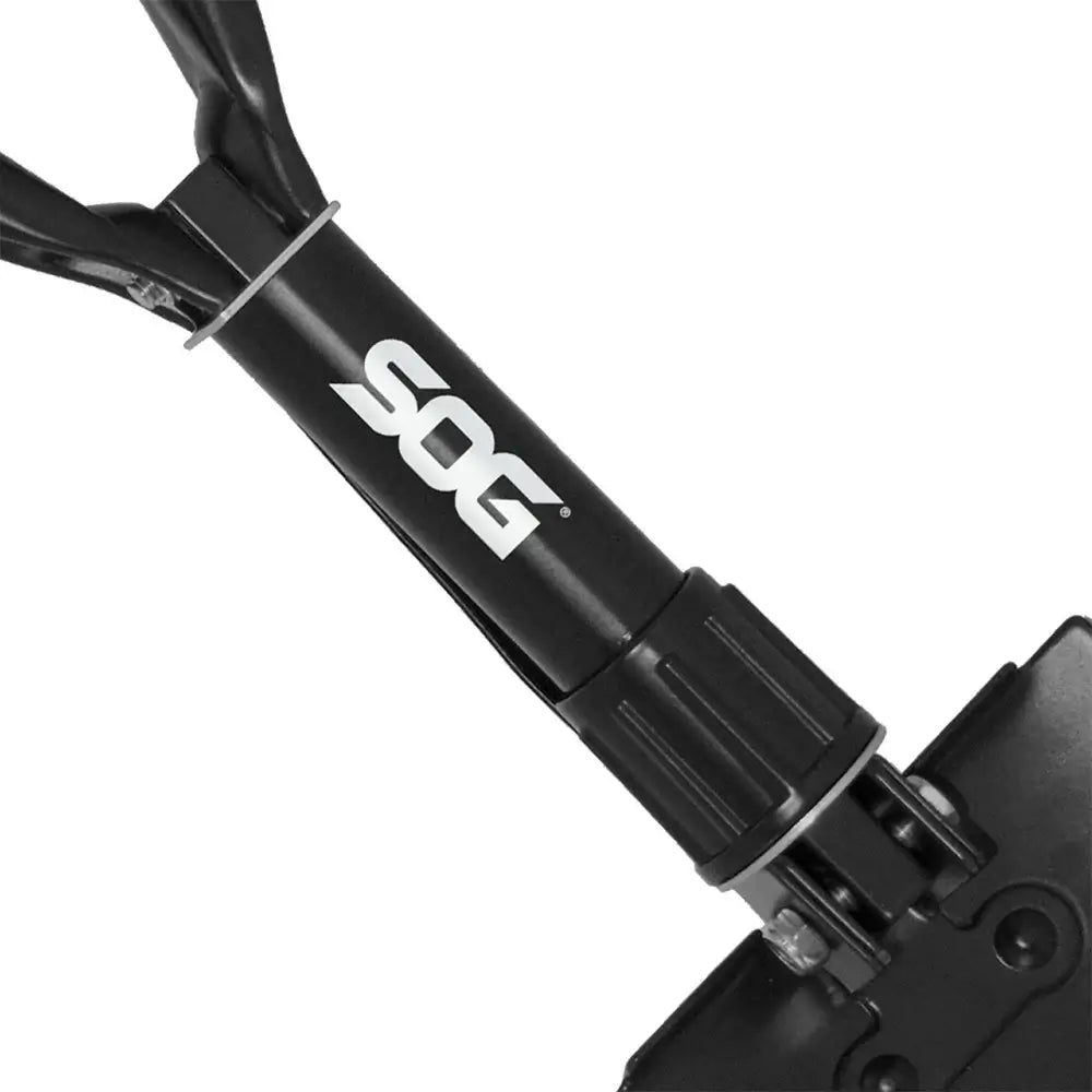 SOG Folding Shovel, Outdoor Camping Supplies, 18.25 Inch Folding Survival Shovel with Saw Edge and Tactical Shovel Carry Case