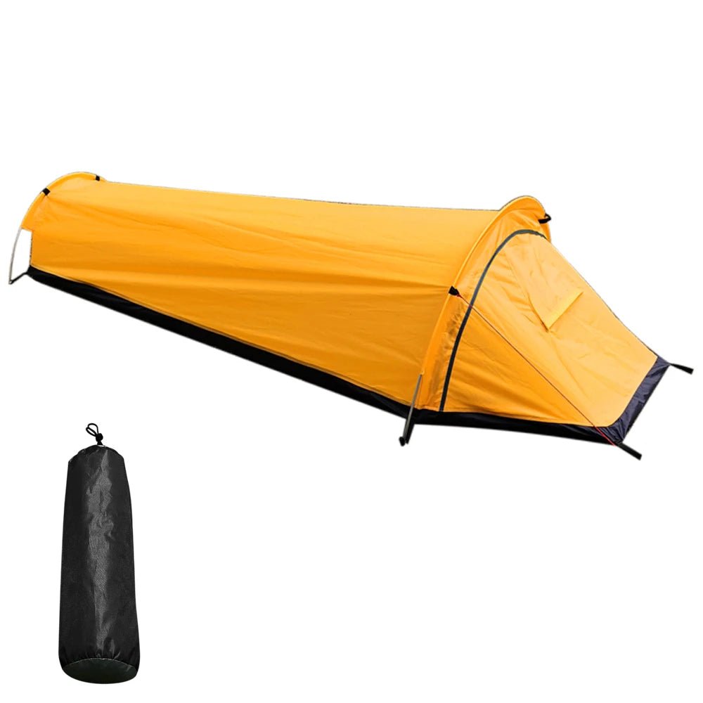 Backpacking Tent Outdoor Hiking Camping Sleeping Bag Tent Waterproof Lightweight Single Person Tent - BSG