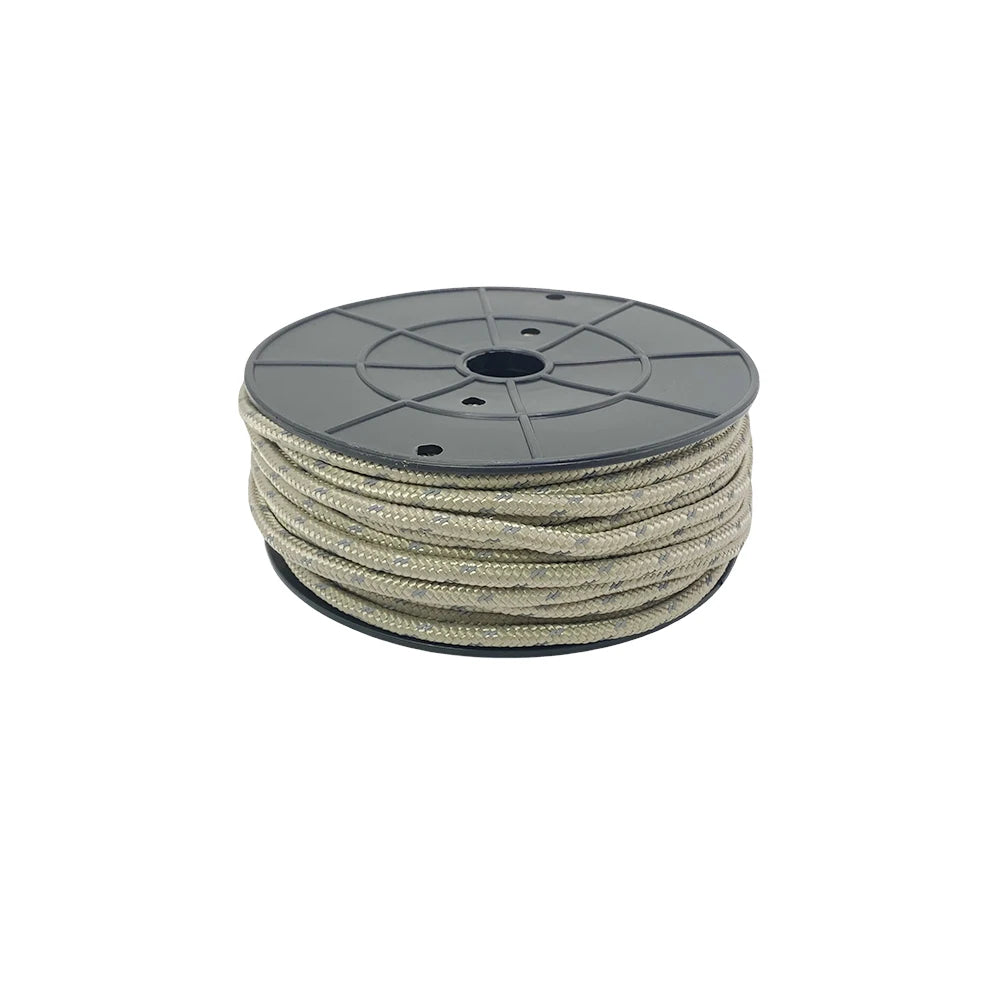 Paracord reflectante de 30 m, 6 mm, para exteriores, para supervivencia, camping, resistente, para tienda de campaña, tendedero
